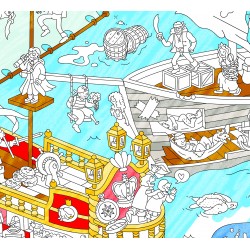 Coloriage Maxi Poster "Pirates" - OMY