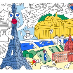 Coloriage Maxi Poster "Paris" - OMY