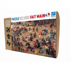 Puzzle 100 pièces "Jeux d'Enfants" - Découpé à la Main - Puzzle Michèle Wilson
