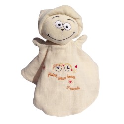 Petite Peluche Ours Dorlotin - Blanc - Maïlou Tradition - Doudous Bio et  Peluches Made In France