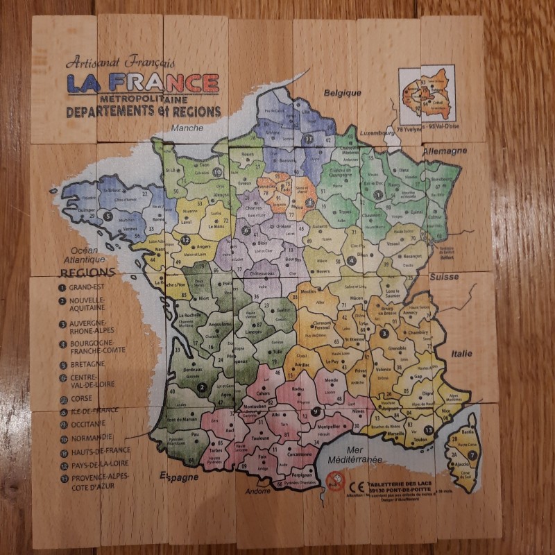 Dominos + Puzzle Carte de France