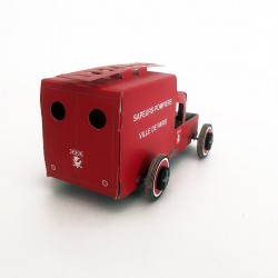 Voiture Solaire en Carton Pompiers - Litogami