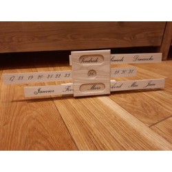 Calendrier Perpétuel en Bois