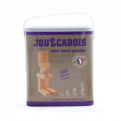 Baril de 100 Planchettes en Bois pour les Tout-Petits - Jouécabois