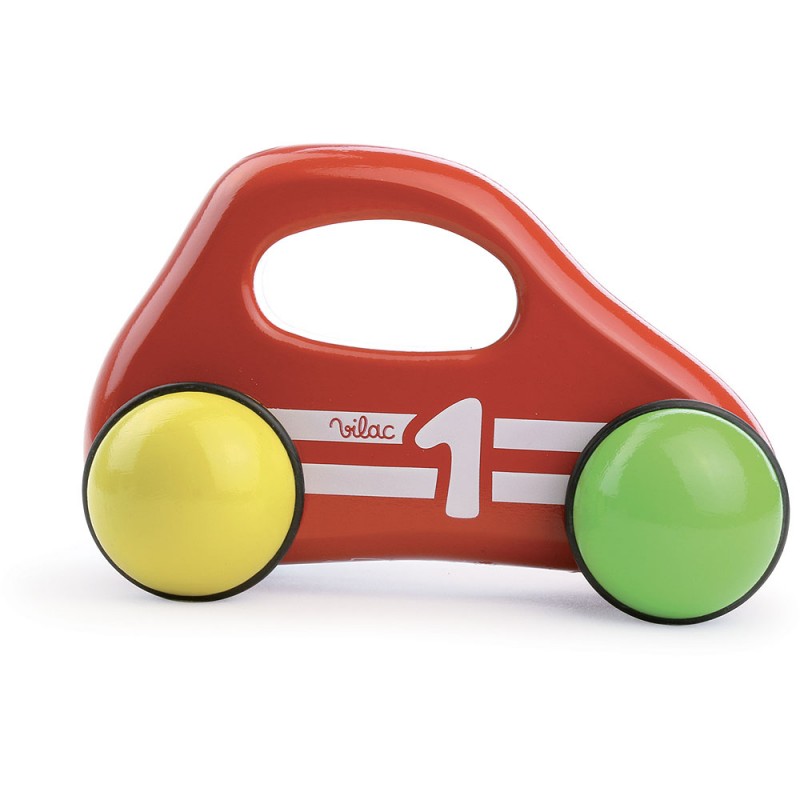 Voiture Premier Âge Rouge en Bois - Vilac
