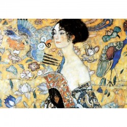 Puzzle 100 pièces "La Dame à l'Eventail" - Découpé à la Main - Puzzle Michèle Wilson