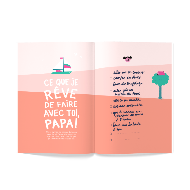 Tel père, telle fille Livre à remplir à 2 Minus Editions