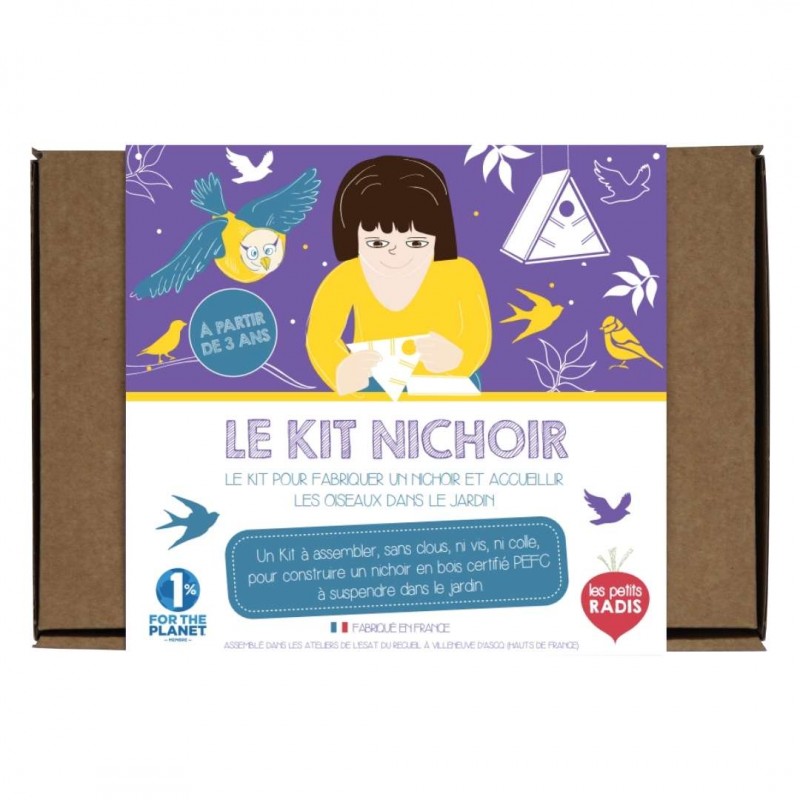 Kit pour fabriquer un nichoir à oiseaux - Les Petits Radis