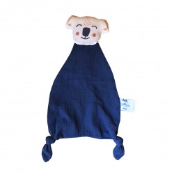 Doudou en coton bio "Koala bleu" - Carotte et Cie