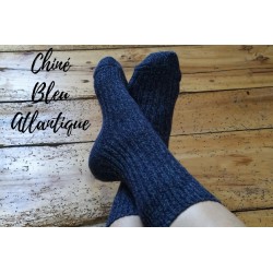 Chaussettes "Laska" Bleues (Issues De Chaussettes Recyclées!)