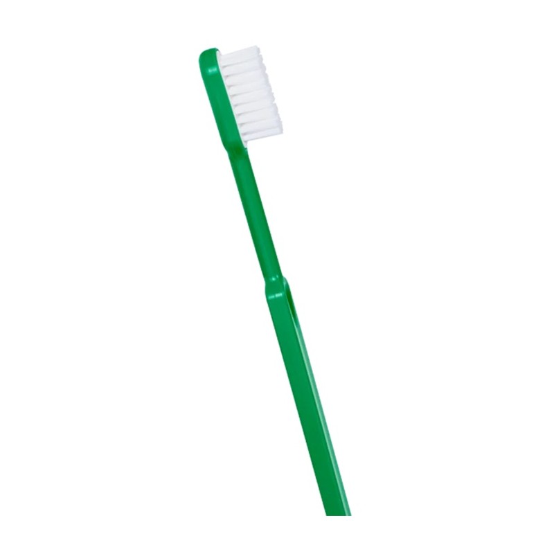 Brosse à dents rechargeable en bioplastique verte - Image Caliquo