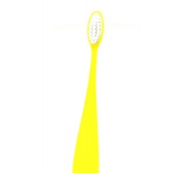 Brosse à dents rechargeable "Enfants" jaune en bioplastique - Image Caliquo