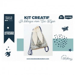 Kit DIY Couture - Je fabrique mon sac à dos lapin