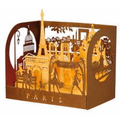 Carte 3D "Paris éternelle" marron - MH Editions