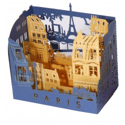 Carte 3D "Paris éternelle"bleue - MH Editions