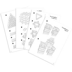 Batibloc classique 200 planchettes - fiche de modèles à réaliser - Vilac