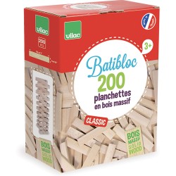 Batibloc classique 200 planchettes - boite - Vilac