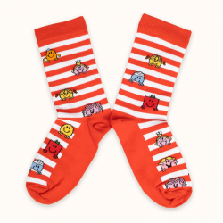 Chaussettes Monsieur Madame "rouge" - Label Chaussette