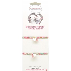 Bracelets de l'amitié - Cœur en nacre - Au royaume des filles