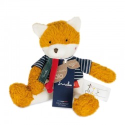 Doudou-pantin bio "Renard" - 25cm - Maïlou Tradition