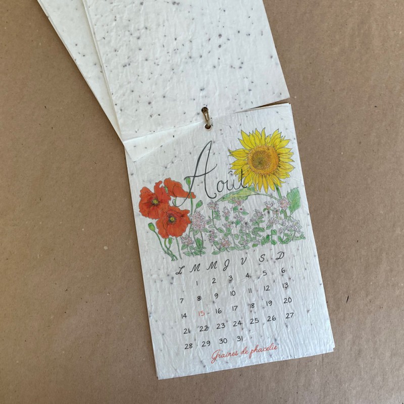 Calendrier 2023 à planter - "Fleurs"