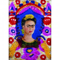 Puzzle Michèle Wilson 100 pièces "Autoportrait - Frida Kahlo" - Découpé à la Main