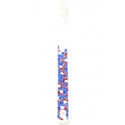 Brosse à dents rechargeable "Wax" bleue en bioplastique - photo fournie par Caliquo