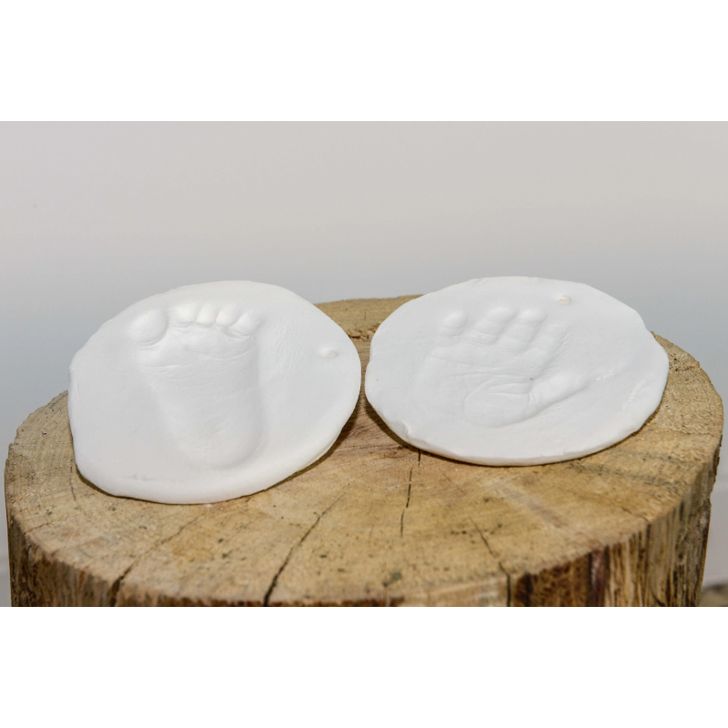 Navaris - Kit Empreinte Bébé - Cadre Photo Avec Empreintes Mains/Pieds - 30x25cm - Encre Incluse - Dès 6 Mois