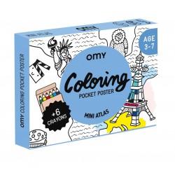 Coloriage de poche "Mini-Atlas" - OMY